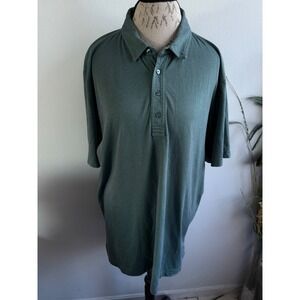 Travis‎ Mathew XXL Green Polo Shirt Golf Casual Pima Cotton Blend Mens